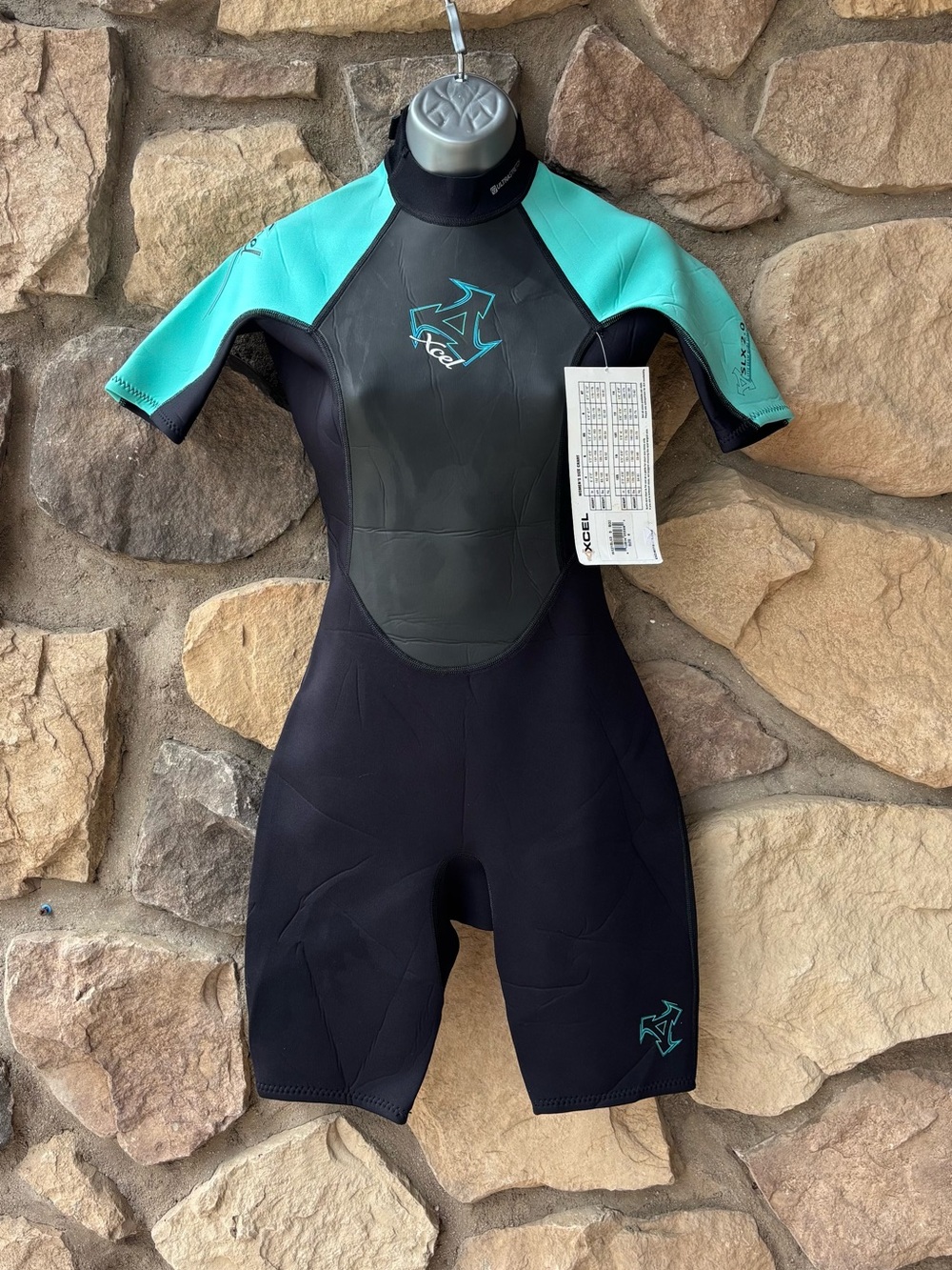 Xcel 6 Women’s slx 2.0 Wetsuit - Black Aqua stretch spring suit new ab1917 2mm